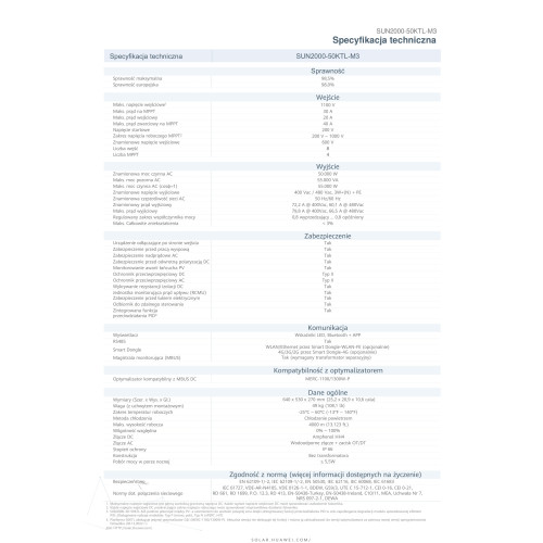 HUAWEI SUN 2000-50KTL-M3