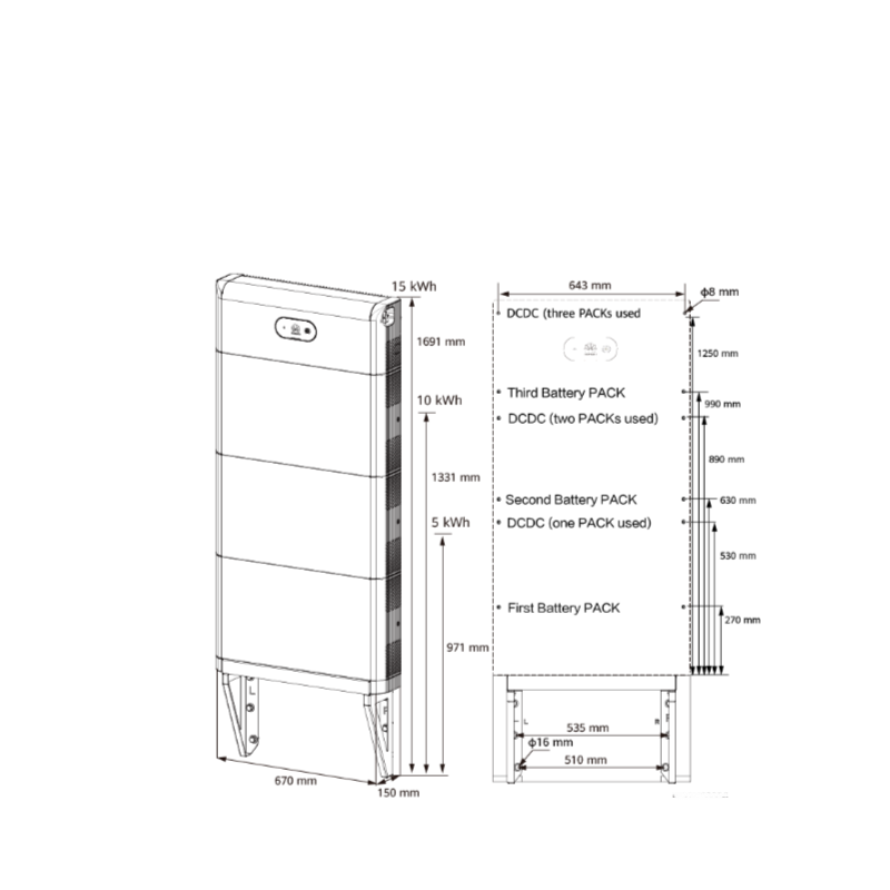 Huawei LUNA2000 - Uchwyt do montażu na ścianie