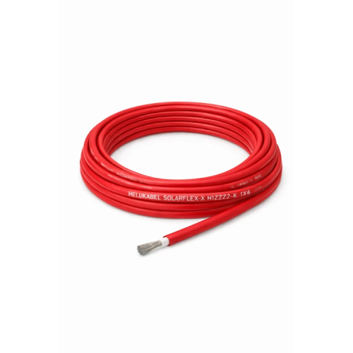 HELUKABEL SOLARFLEX-X H1Z2Z2-K - 1x6 mm2 czerwony
