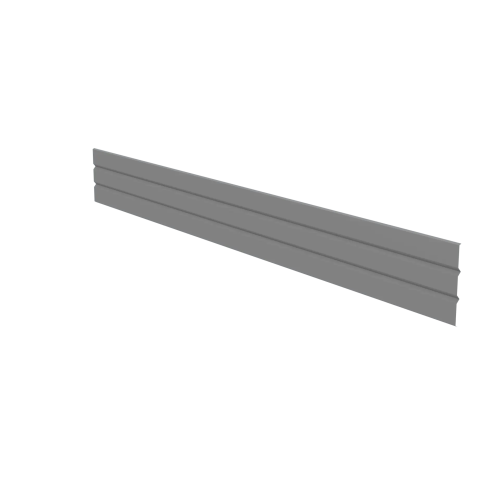 Wiatrownica EKH-15H 350x2000 mm powlek ana RAL 9006 - otwory środkowe